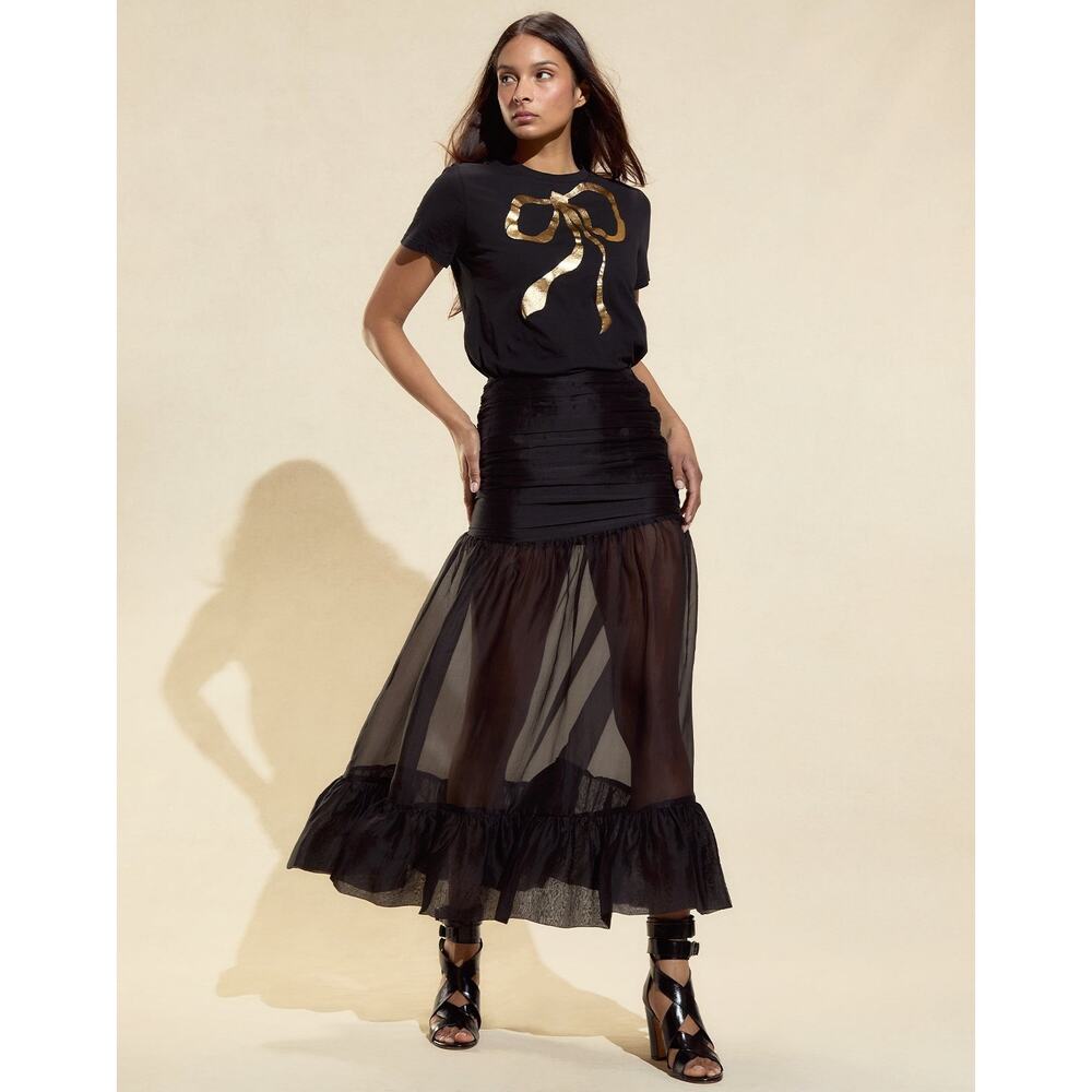 Cynthia Rowley Serafina Silk Organza Maxi Skirt -… - image 5